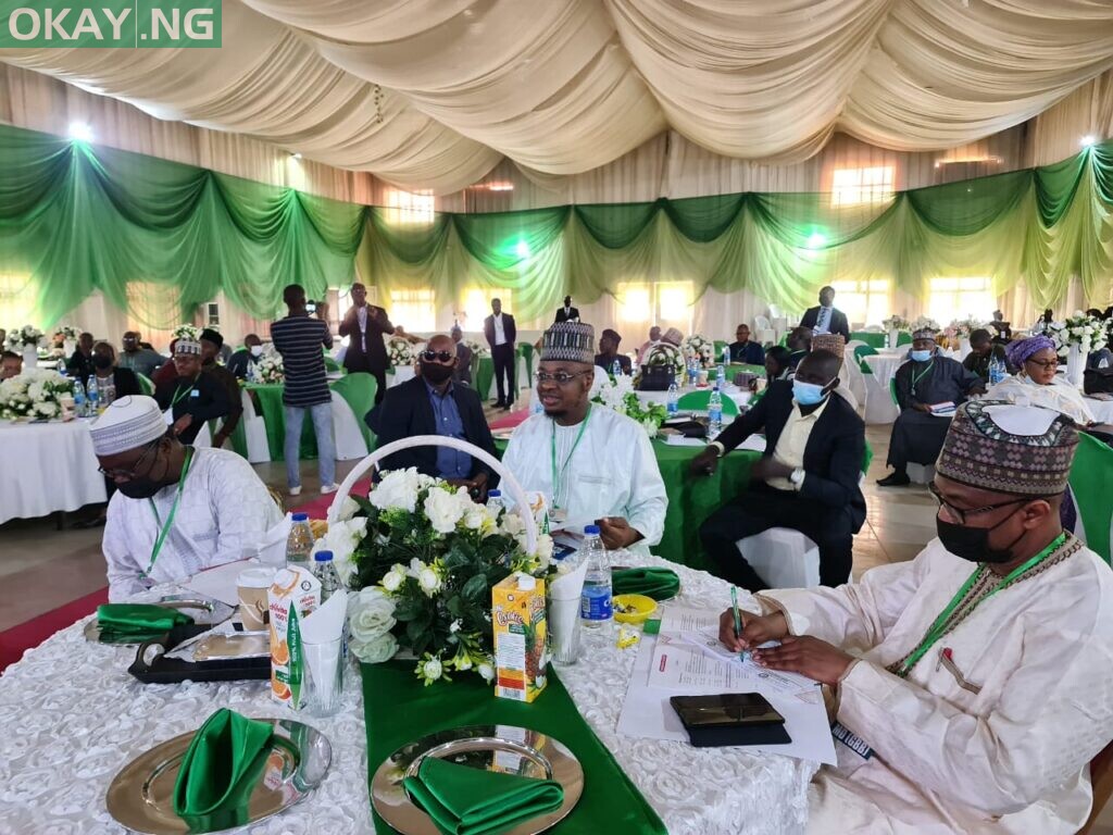 L-R: Engr. Abubakar Ladan,Coordinating Director,Office of the Permanent Secretary, Federal Ministry of Communications and Digital Economy (FMCoDE); Prof. Isa Ali Ibrahim (Pantami); and Prof.Muhammed Abubakar, Managing Director/Chief Executive Officer, Galaxy Backbone at the FMCoDE retreat,that took place recently