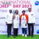 L-R: Chef Nick Maaji, Vice President South West, Association of Professional Chefs Nigeria Moronke Azeez, Executive Secretary, Lagos State Technical and Vocational Education Board (LASTVEB) Funmi Osineye, Business Manager, Nestlé Professional, Nestlé Nigeria PLC Chef Eric Mekwuye, Director of Training and Corporate Matters, Association of Professional Chefs Nigeria