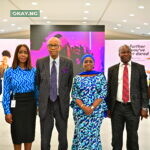 L-R: Olamide Ayeni-Babajide, Y’ellopreneur participant; Odunayo Sanya, Executive Secretary, MTN Foundation; Dennis Okoro, Director, MTN Foundation; Dr Mosun Belo-Olusoga, Director, MTN Foundation; Obaro Osah, Divisional Head, SME South, BOI and Kayafat Ogunmade, Y’ellopreneur participant, at the media parley for the MTN Foundation Y’ellopreneur initiative, held at the MTN Nigeria Headquarters on November 8, 2022.