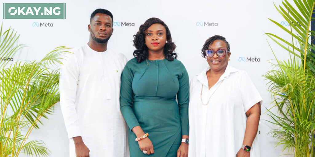 L-R: Ebuka Ogbodo, Public Policy Manager, Anglophone West Africa, Meta; Oluwasola Obagbemi, Corporate Communications Manager, Anglophone West Africa, Meta and Adaora Ikenze, Head of Public Policy, Anglophone West Africa, Meta during a media roundtable focused on how Meta is preparing for Nigeria’s 2023 elections, which held in Lagos, Nigeria on Wednesday December 7, 2022.