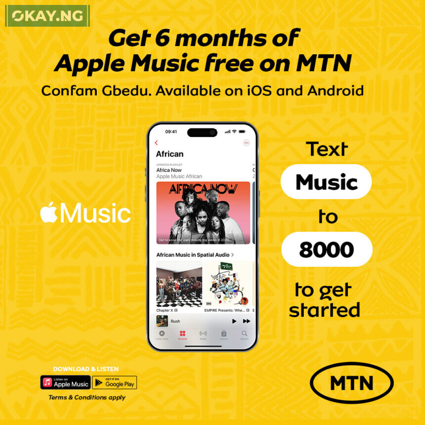 MTN Apple Music Offer Get 6 Months Free Activation Guide Here’s