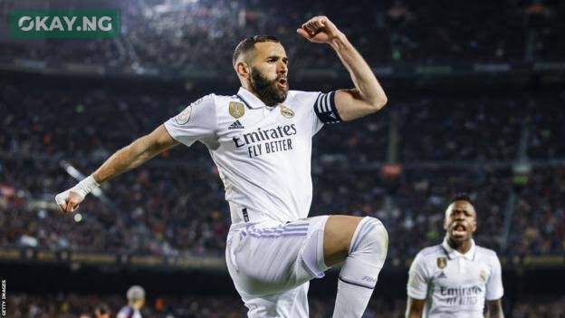 Karim Benzema is the first Real Madrid player with a hat trick at Camp Nou  since Ferenc Puskás in 1963 