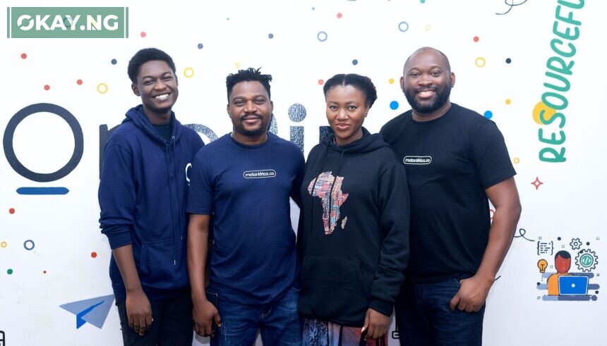 L-R: Akin Olunloye, Solutions Delivery, OnePipe; *Babatunde Gbadamosi, Team Lead Motor Africa; Yvonne-Faith Elaigwu, Financial Services, OnePipe; Sylvester chude, Co-founder /CEO Motor Africa