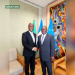 Outgoing Pioneer President, France Nigeria Business Council, Abdul Samad Rabiu and incoming President, France Nigeria Business Council, Herbert Wigwe at the handover ceremony in Paris