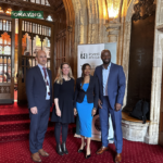 L-R - David Eurin, CEO, Liquid Dataport at Cassava Technologies; Toulay Oueslati, Head of Trade Finance & Commodity Trade Finance, Bank of Africa United Kingdom; Michelle Chivunga N, Digital Trade Expert for AfCFTA and Chief Executive Officer & Founder, Global Policy House and Alex Okosi, Managing Director, YouTube EMEA, Emerging Markets, YouTube at The Africa Debate held at the Guildhall in London.