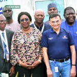 L--R, Vice - Chancellor of Lagos state University of Science and Technology Ikorodu, Prof. Olumuyiwa Odunsanya, Vice - Chancellor Lagos state University Ojo, Prof. Ibiyemi Olatunji - Bello, Managing Director/ CEO, Dangote Fertilizer, Vishawajit Sinha, Secretary of Committee of Vice - Chancellors of Nigeria, Prof. Yakubu Ochefu, During the Committee of Vice - Chancellors of Nigerian Universities, Visit Dangote Fertilizer Limited plant Lekki on Thursday 20th July 2023.