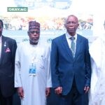 L-R: John Odeyemi, Chairman, Board of Trustees and past President, Lagos Chamber of Commerce and Industry (LCCI); Dr. Michael Olawale-Cole, President & Chairman of Council, LCCI; Alkasim Umar, Director, Consumer Affairs Bureau, Nigerian Communications Commission (NCC); Gabriel Idahosa, Deputy President, LCCI; Prof. Muhammed Abubakar, Managing Director, Galaxy Backbone Limited and Leye Kupoluyi, Vice President, LCCI, during the 9th edition of the Information, Communication Technology and Telecommunications (ICTEL) Expo hosted by LCCI in Lagos this week (Tuesday, July 25, 2023).