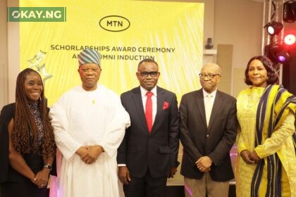 L-R: Executive Secretary, MTN Foundation, Odunayo Sanya; Chairman, MTN Foundation, Chief Julius Adelusi-Adeluyi OFR; Special Adviser to the Governor of Lagos State on Taxation and Revenue, Abdulkabir Ogungbo; Director, MTN Foundation, Dennis Okoro and Director, Admin and Human Resource, SSG Office, Omotayo Gbajabiamila-Olamona at the MTN Scholarship Award Ceremony held in Lagos on September 19, 2023.