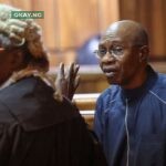Former Governor of the Central Bank of Nigeria, Godwin Emefiele in Court