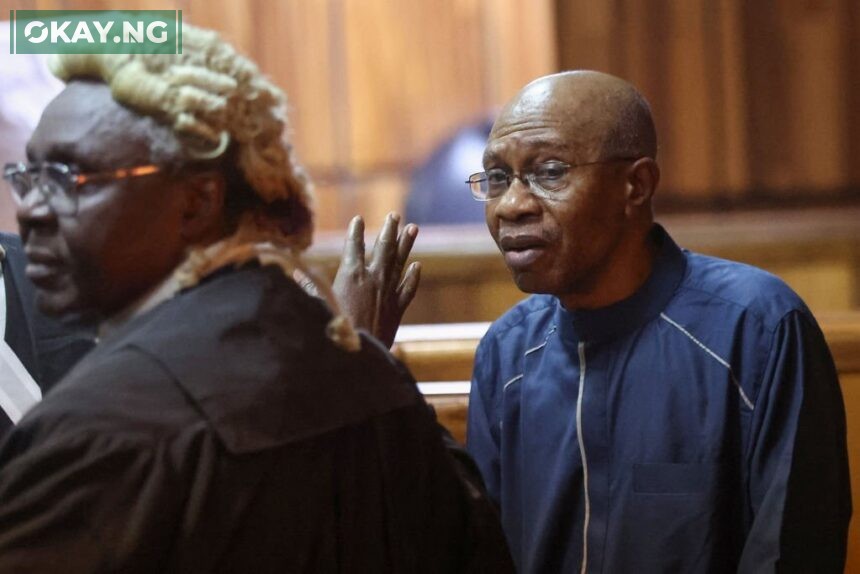 Former Governor of the Central Bank of Nigeria, Godwin Emefiele in Court