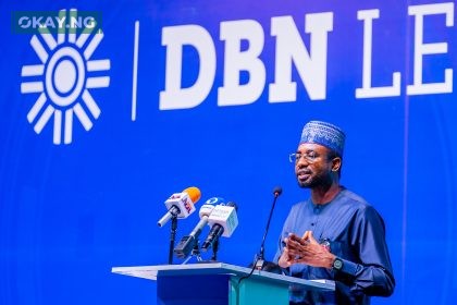 DG NITDA, Kashifu Inuwa Abdullahi, CCIE Delivering a Keynote Address During DBN's 2023 Annual Lecture Series