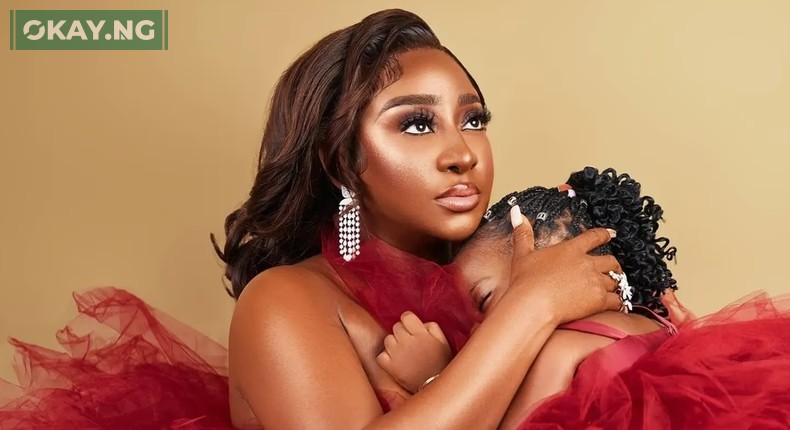 Ini Edo and daughter