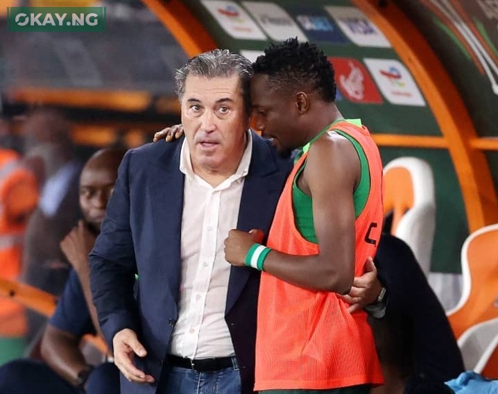 Jose Peseiro and Ahmed Musa