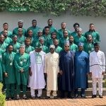 President Tinubu with the Super Eagles of Nigeria