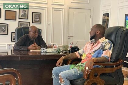 Davido and his father, Chief Adedeji Adeleke