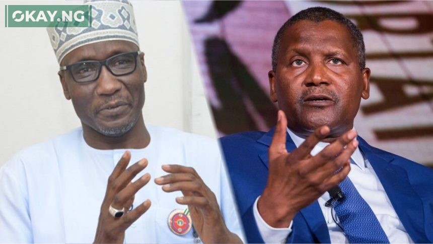 Mele Kyari and Aliko Dangote