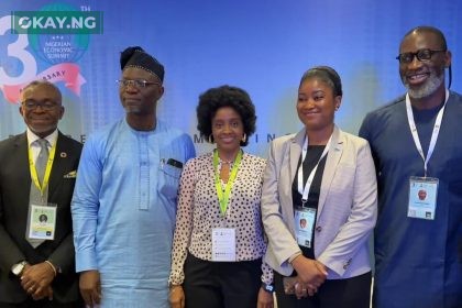 L-R: Managing Director, Afrinvest West Africa Limited, Ike Chioke; Director General, Securities and Exchange Commission (SEC), Emomotimi Agama; Board Member, Stanbic IBTC, Rabi Isma; Country Director, Center for International Private Enterprise (CIPE), Lola Adekanye and Chief Corporate Services and Sustainability Officer, MTN Nigeria, Tobe Okigbo during the CEO Breakfast Meeting which held at Transcorp Hilton, Abuja on October 16, 2024.