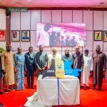 DG NITDA, Kashifu Inuwa, Prof. Saadatu Liman, VC, NSUK alongside dignitaries, members of management staff of NITDA and NSUK, officially flagging off the DL4ALL initiative at the Nassarawa State University Keffi, Nassarawa State.