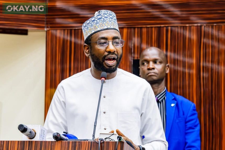 The Director General of NITDA Kashifu Inuwa delivering a goodwill address at the Inauguration of Quality Education and Girl Child Initiatives (Luminah 2030), organised by the Federal Ministry of Education at the Federal Secretariat Complex on Friday